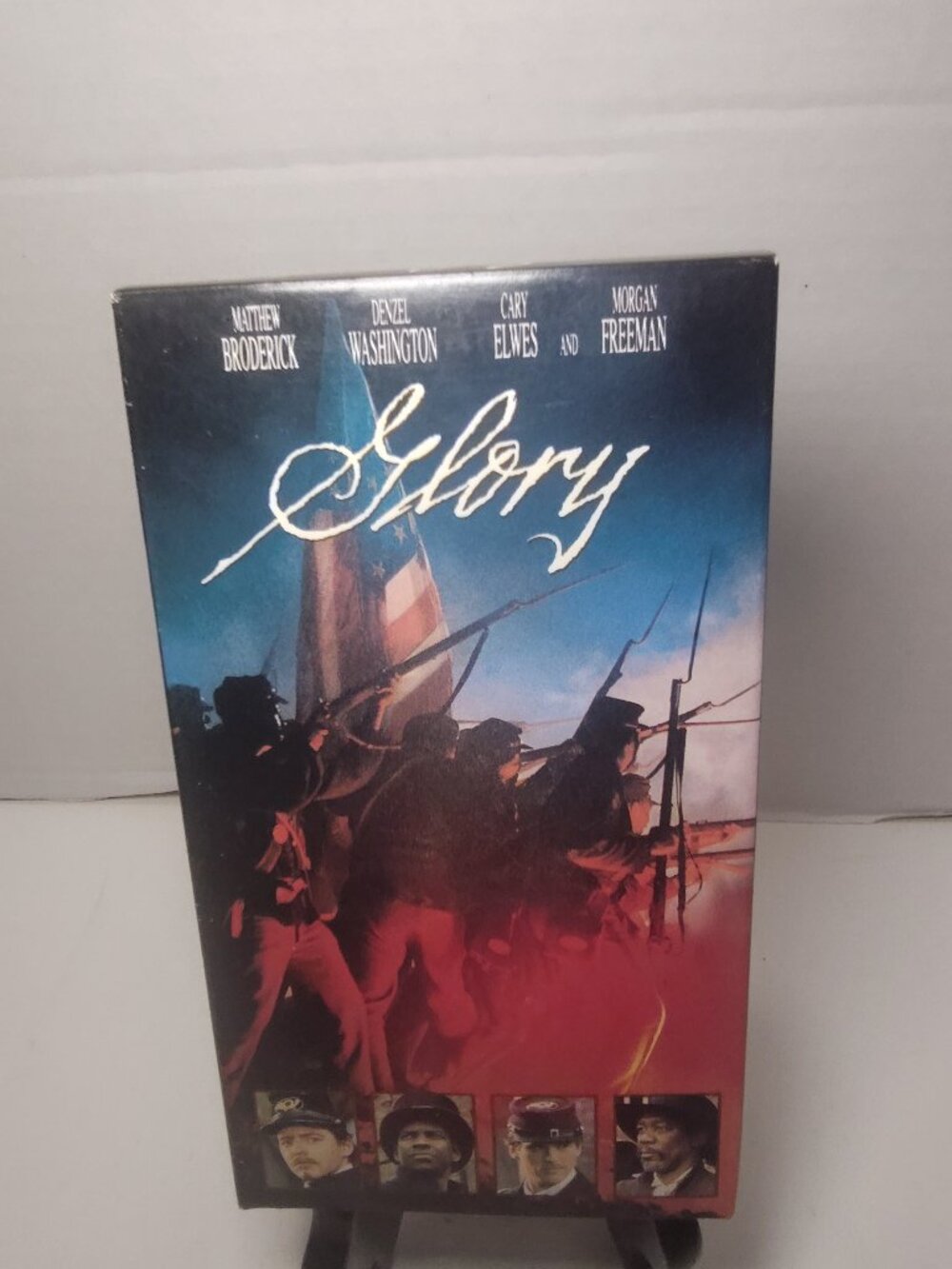 Glory VHS 1989 Matthew Broderick Denzel Washington Morgan Freeman Tested